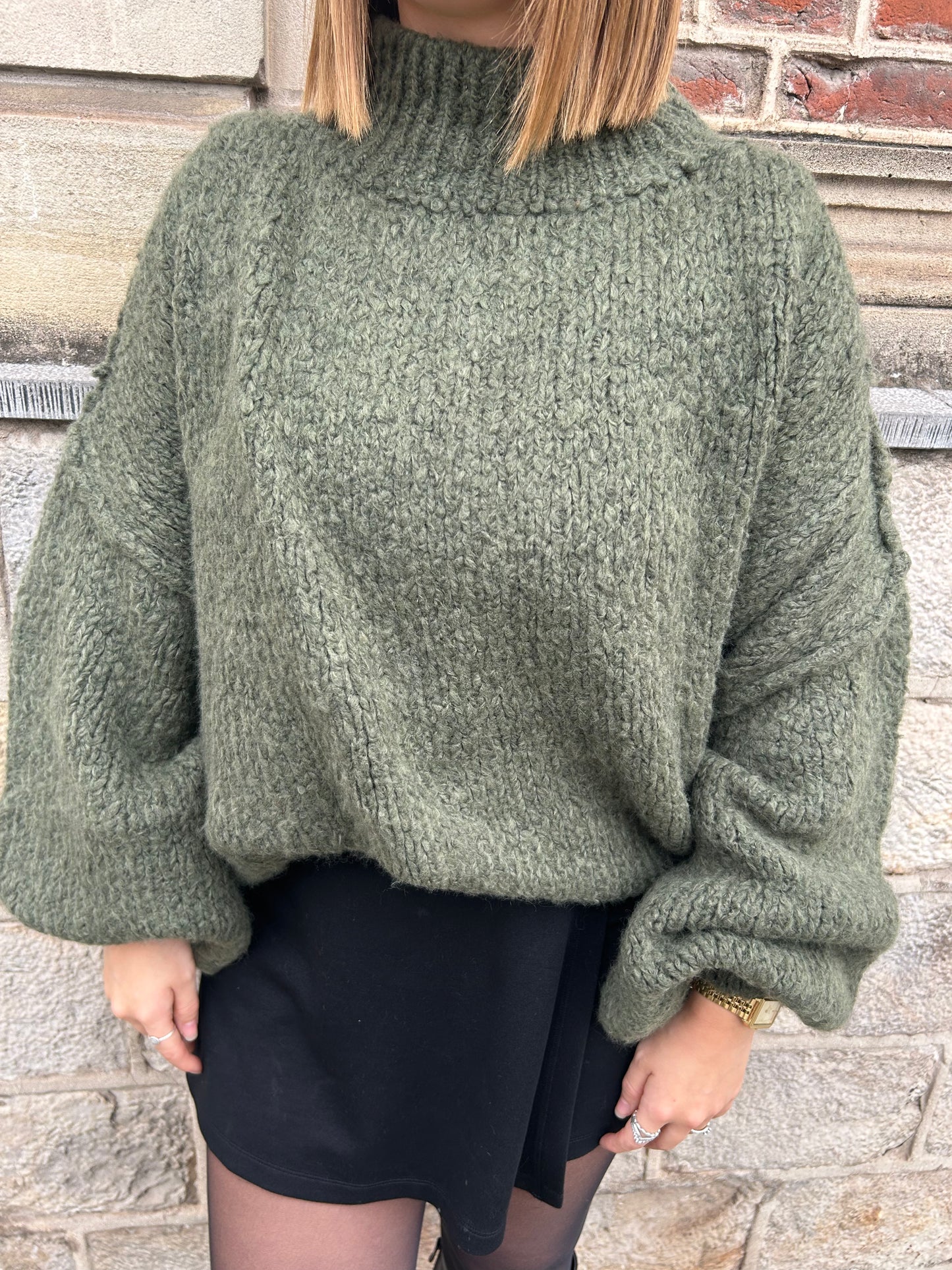 Pull Oversize Vert - Iconique