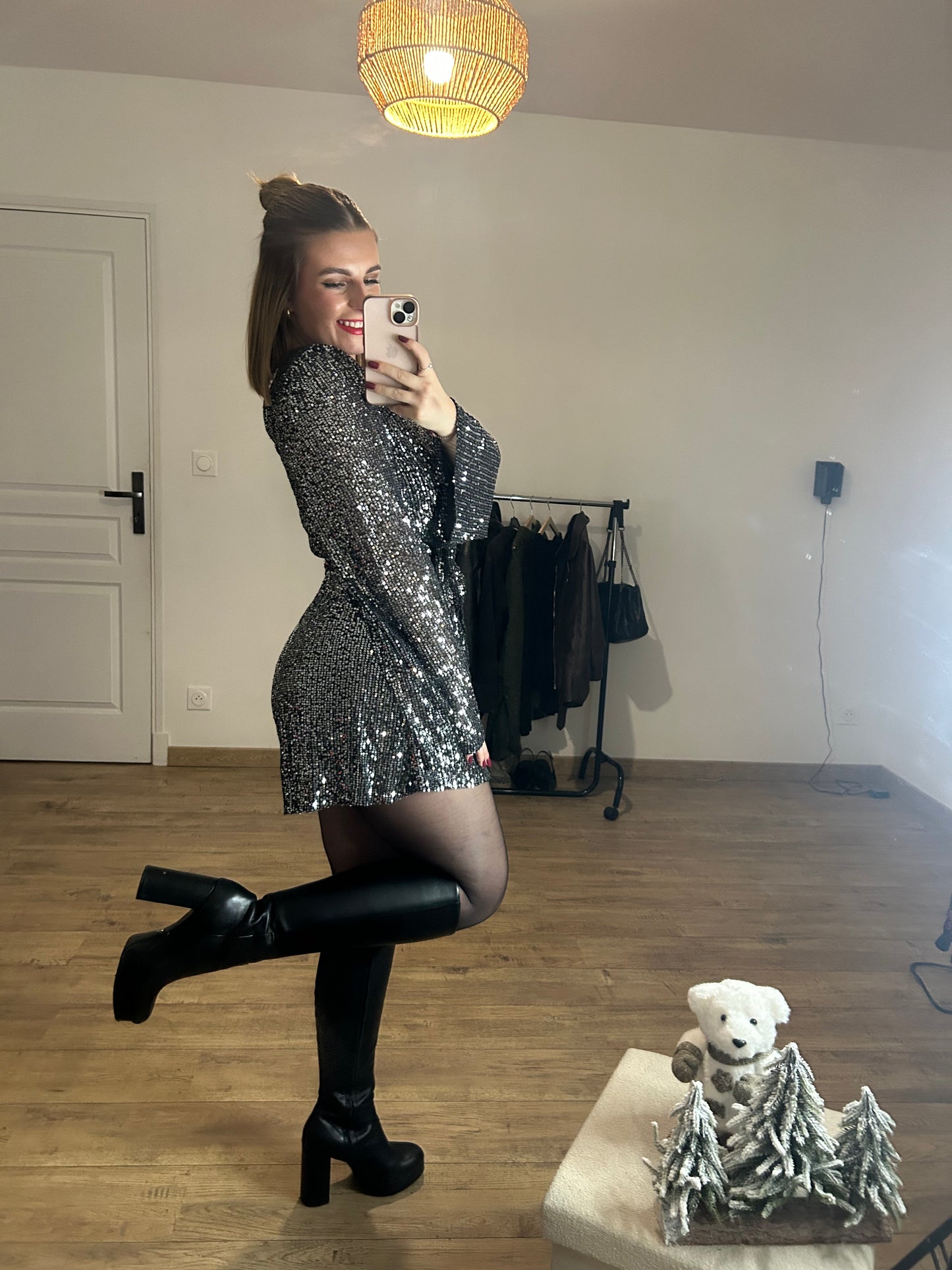 Combinaison-Short à sequins - Brillante